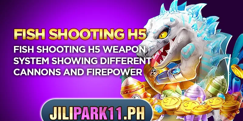 Fish Shooting H5 weapon system showing different cannons and firepower